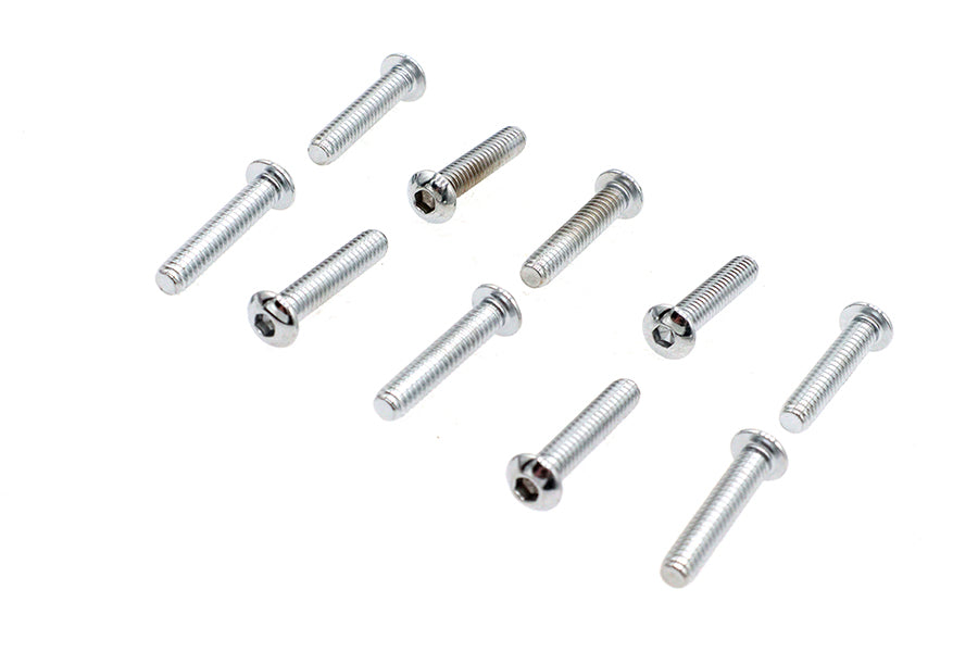 Allen Button Head Screws Chrome 1/4 X 1-1/4