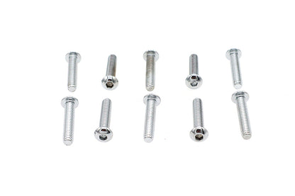 Allen Button Head Screws Chrome 1/4 X 1-1/2