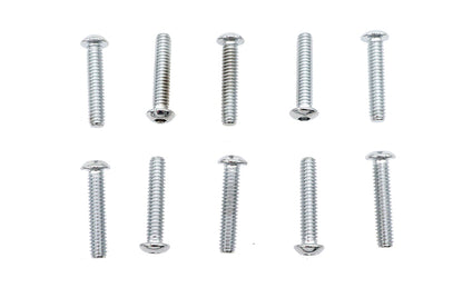 Allen Button Head Screws Chrome 1/4 X 1-1/2