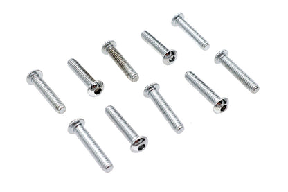 Allen Button Head Screws Chrome 1/4 X 1-1/2