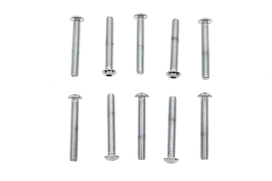 Allen Button Head Screws Chrome 1/4 X 1-3/4