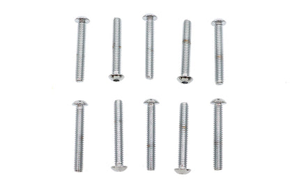 Allen Button Head Screws Chrome 1/4 X 1-3/4