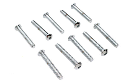 Allen Button Head Screws Chrome 1/4 X 1-3/4