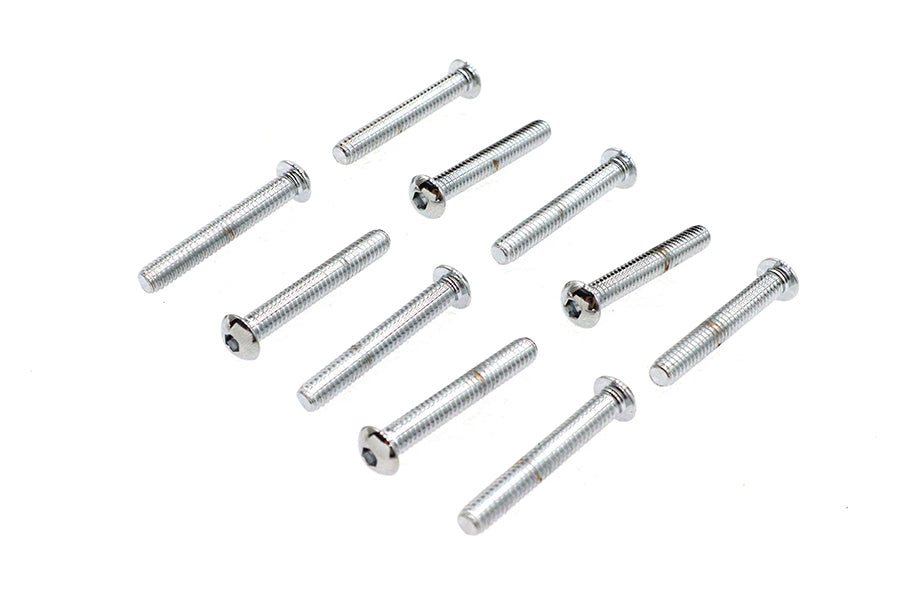 Allen Button Head Screws Chrome 1/4 X 1-3/4
