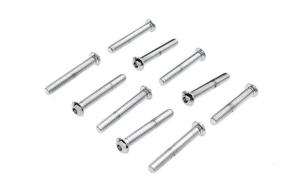 Allen Button Head Screws Chrome 1/4 X 1-3/4