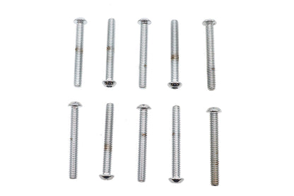 Allen Button Head Screws Chrome 1/4 X 2