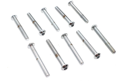 Allen Button Head Screws Chrome 1/4 X 2