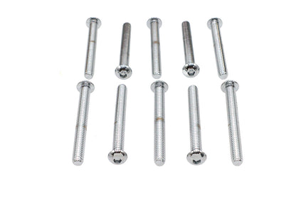 Allen Button Head Screws Chrome 1/4 X 2-1/4