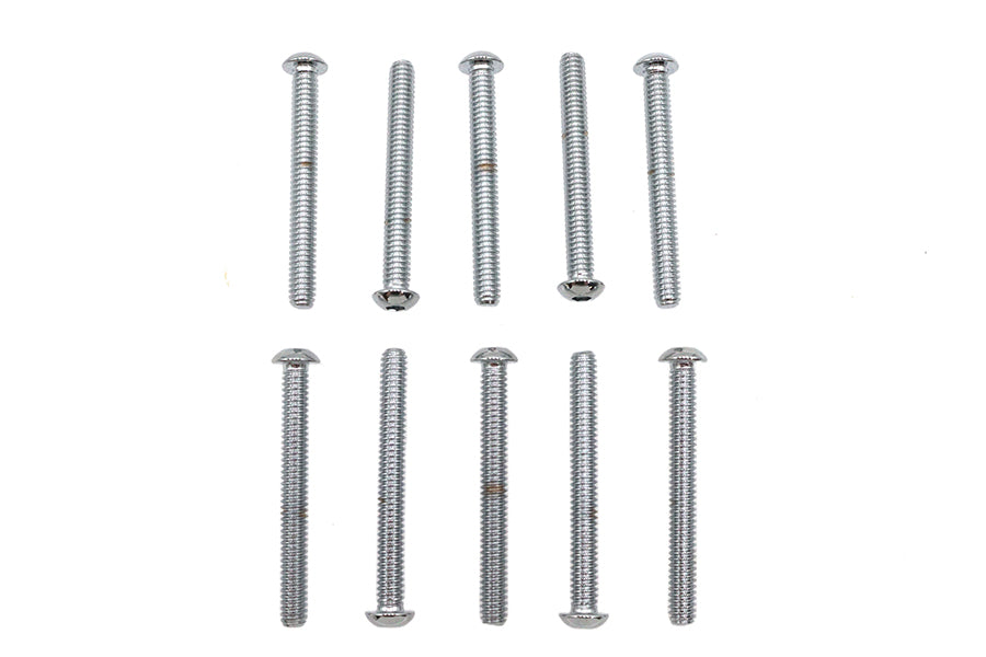 Allen Button Head Screws Chrome 1/4 X 2-1/4