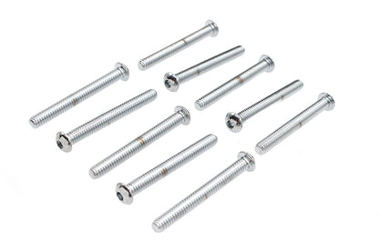 Allen Button Head Screws Chrome 1/4 X 2-1/4