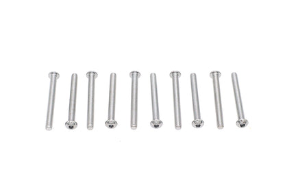 Allen Button Head Screws Chrome 1/4 X 2-1/2