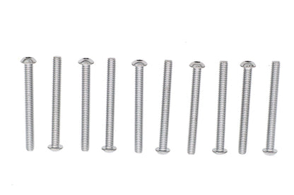 Allen Button Head Screws Chrome 1/4 X 2-1/2