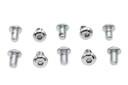 Allen Button Head Screws Chrome 5/16 X 1/2