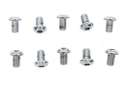 Allen Button Head Screws Chrome 5/16 X 1/2