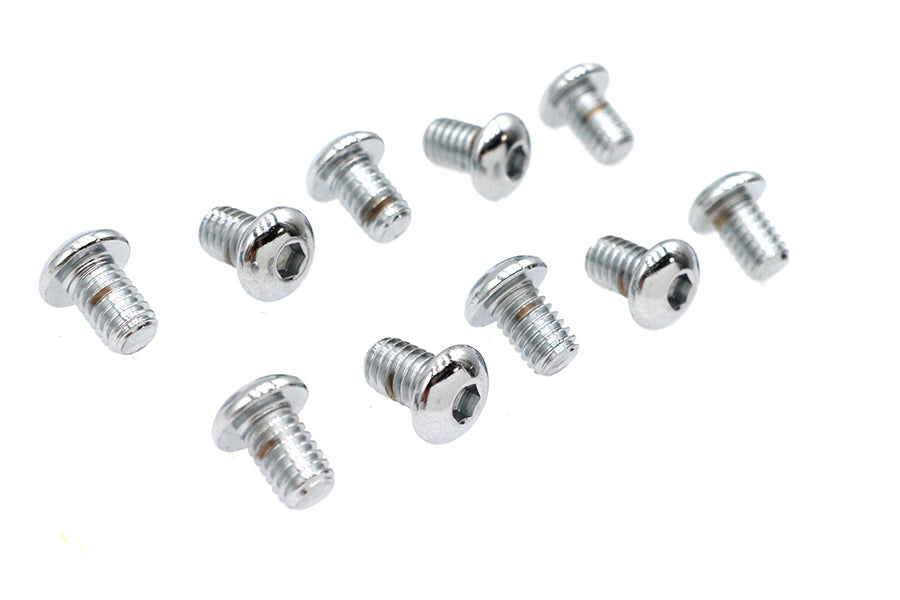 Allen Button Head Screws Chrome 5/16 X 1/2