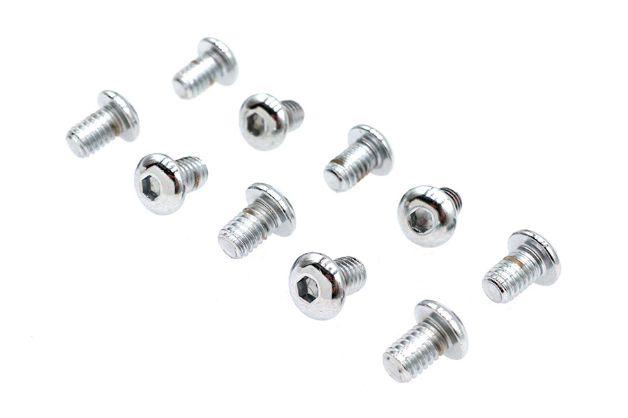 Allen Button Head Screws Chrome 5/16 X 1/2