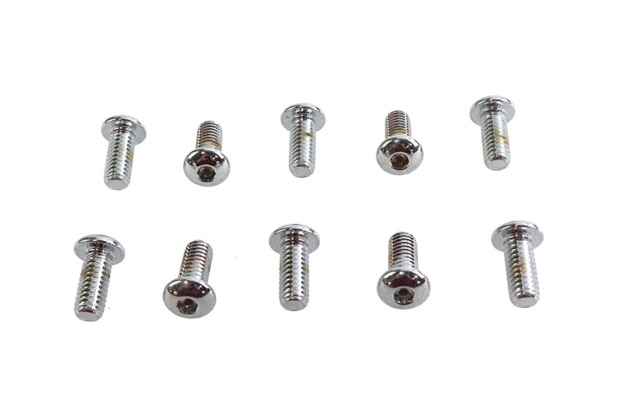 Allen Button Head Screws Chrome 5/16 X 3/4