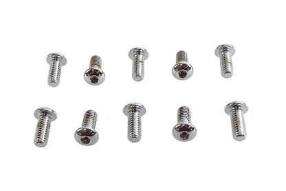 Allen Button Head Screws Chrome 5/16 X 3/4