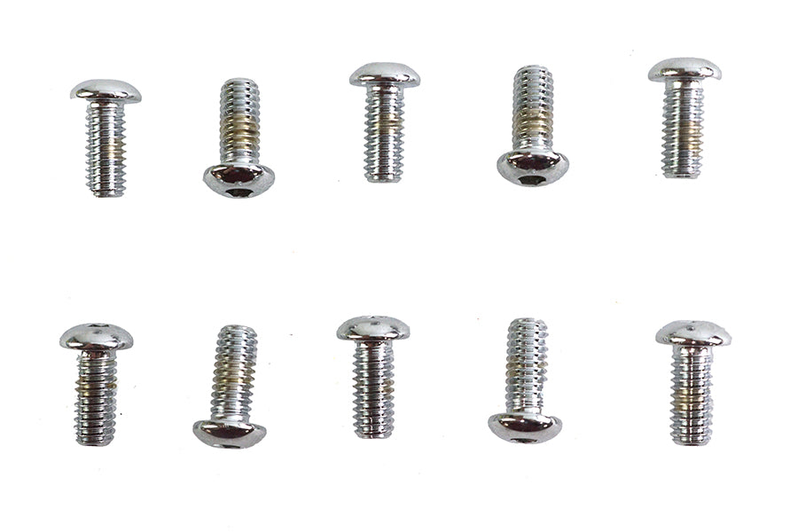 Allen Button Head Screws Chrome 5/16 X 3/4