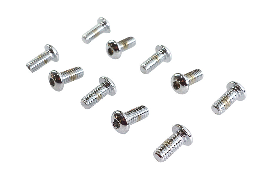 Allen Button Head Screws Chrome 5/16 X 3/4