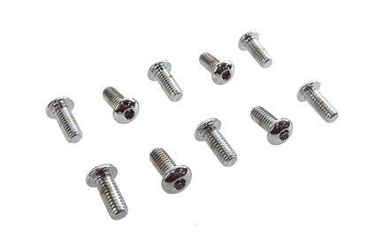 Allen Button Head Screws Chrome 5/16 X 3/4