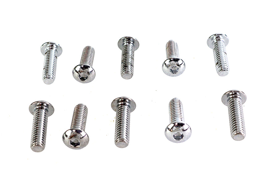 Allen Button Head Screws Chrome 5/16 X 1