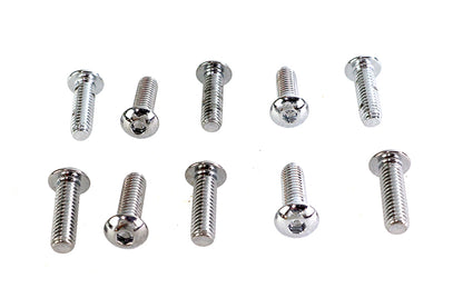 Allen Button Head Screws Chrome 5/16 X 1