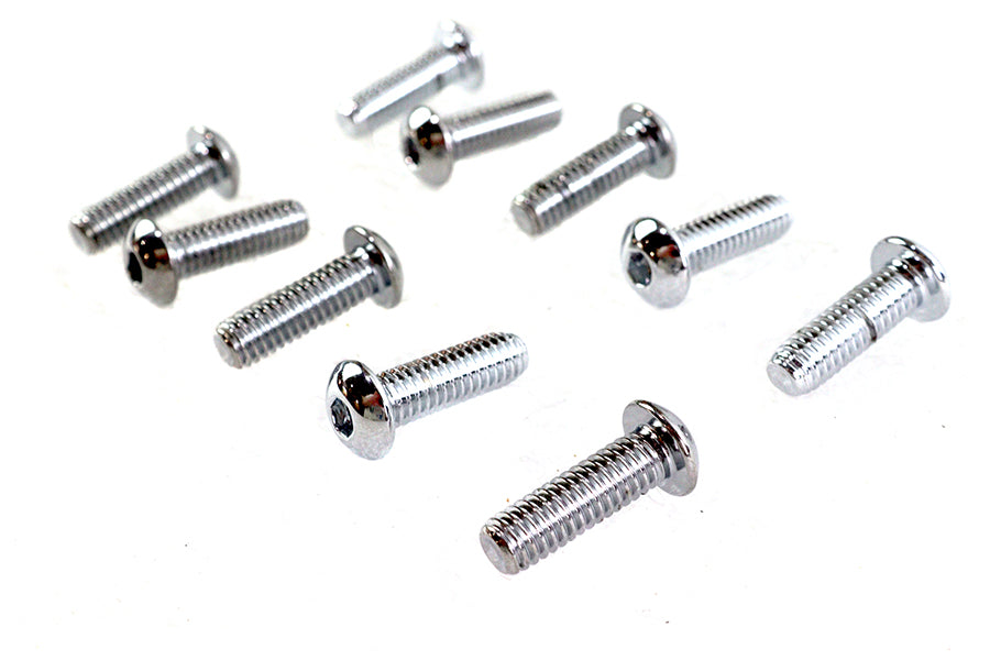 Allen Button Head Screws Chrome 5/16 X 1
