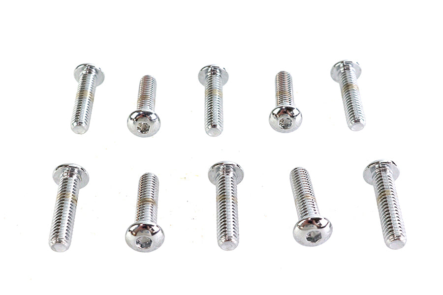 Allen Button Head Screws Chrome 5/16 X 1-1/4