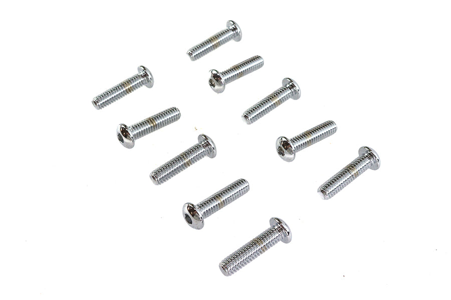 Allen Button Head Screws Chrome 5/16 X 1-1/4