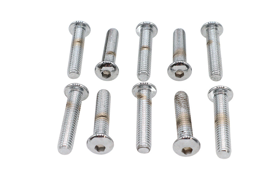 Allen Button Head Screws Chrome 5/16 X 1-1/2