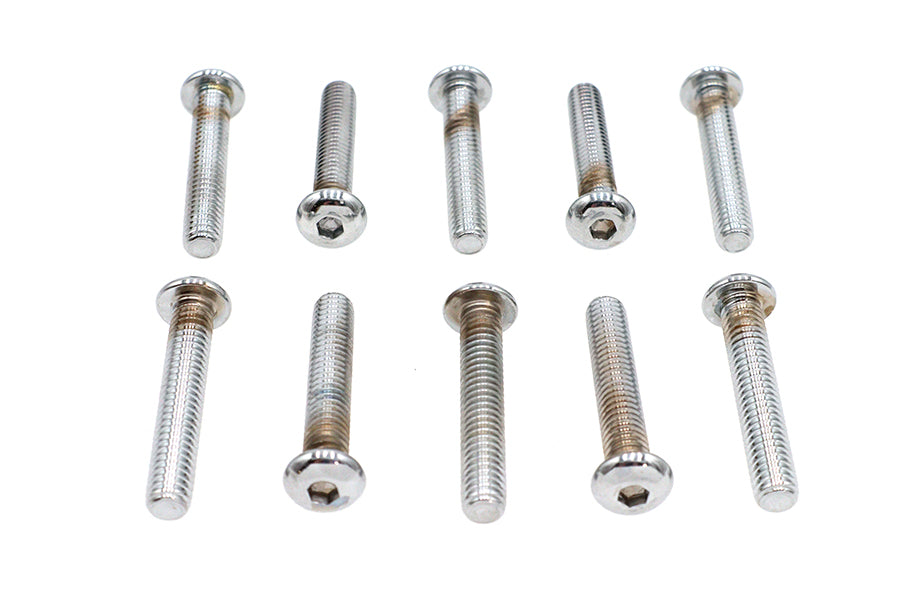 Allen Button Head Screws Chrome 5/16 X 1-3/4