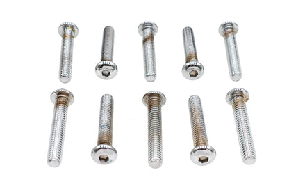 Allen Button Head Screws Chrome 5/16 X 1-3/4