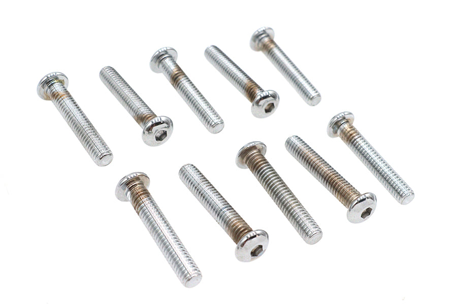 Allen Button Head Screws Chrome 5/16 X 1-3/4