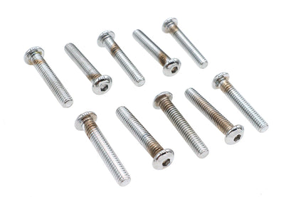 Allen Button Head Screws Chrome 5/16 X 1-3/4