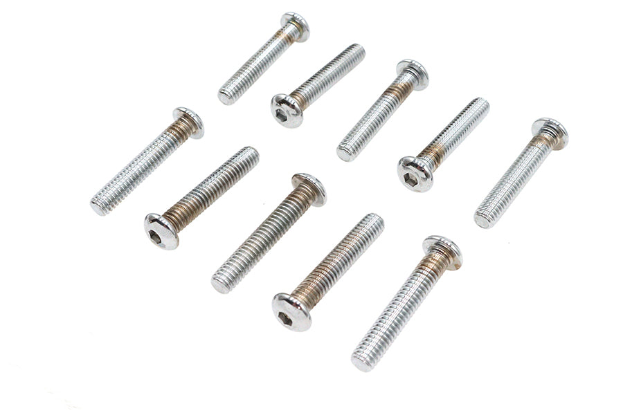 Allen Button Head Screws Chrome 5/16 X 1-3/4