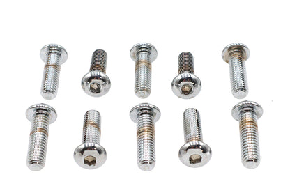 Allen Button Head Screws Chrome 3/8 X 1-1/4