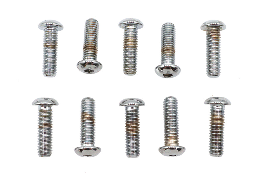 Allen Button Head Screws Chrome 3/8 X 1-1/4