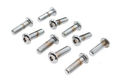 Allen Button Head Screws Chrome 3/8 X 1-1/4