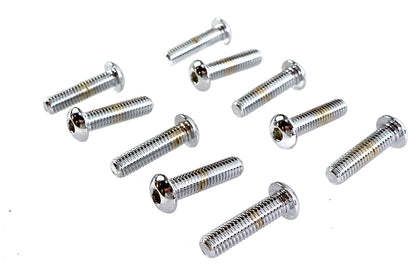 Allen Button Head Screws Chrome 3/8 X 1-1/2