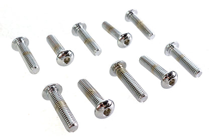 Allen Button Head Screws Chrome 3/8 X 1-1/2