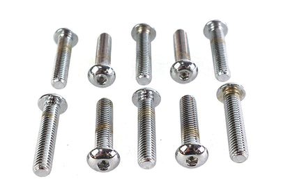 Allen Button Head Screws Chrome 3/8-16 X 1-3/4