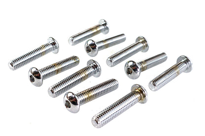 Allen Button Head Screws Chrome 3/8-16 X 1-3/4