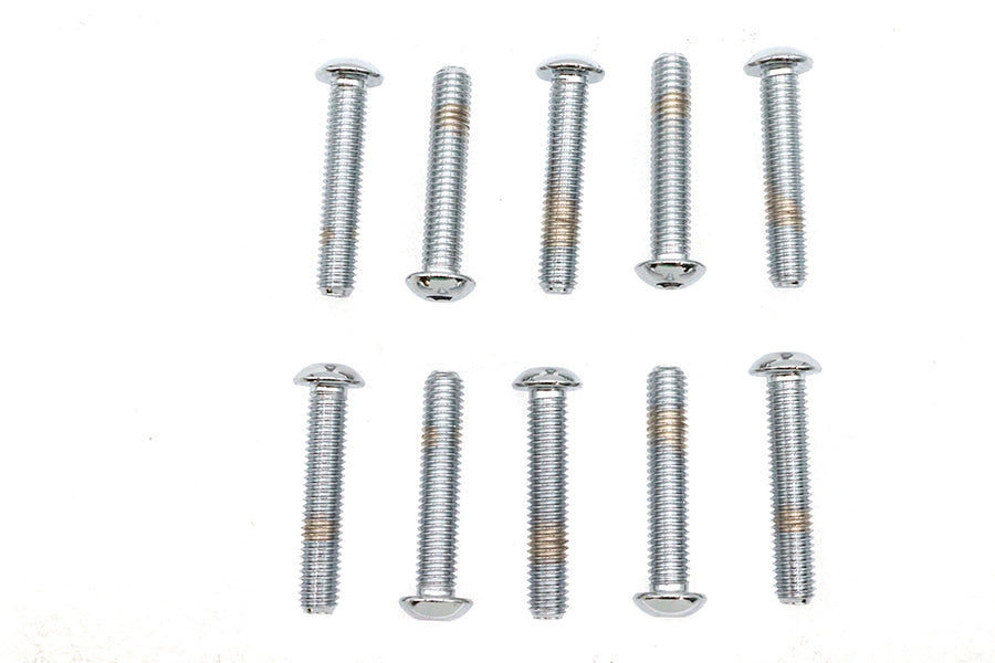 Allen Button Head Screws Chrome 3/8-16 X 2