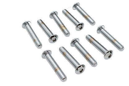 Allen Button Head Screws Chrome 3/8-16 X 2