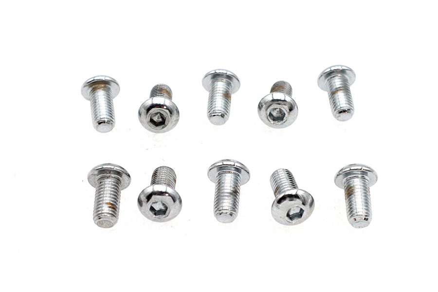 Allen Button Head Screws Chrome 1/4 X 1/2