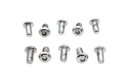 Allen Button Head Screws Chrome 1/4 X 1/2