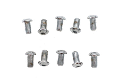 Allen Button Head Screws Chrome 1/4 X 1/2