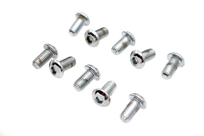 Allen Button Head Screws Chrome 1/4 X 1/2