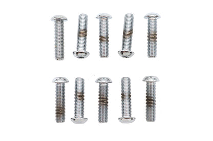 Allen Button Head Screws Chrome 1/4 X 1